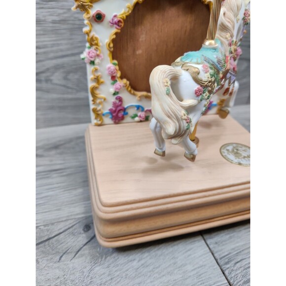 Bird Of Paradise Hummingbird Music Box Carousel Horse-Limited Edition-#0132 - Picture 8 of 13